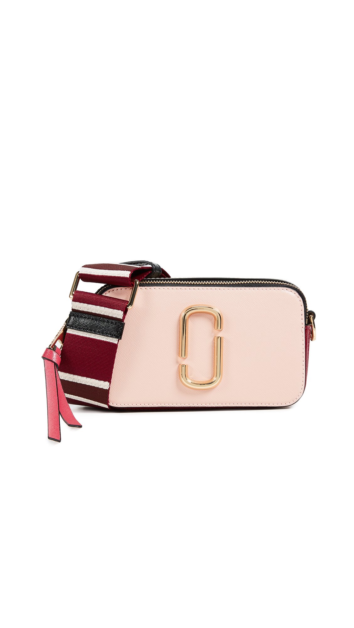 Amazon | Marc Jacobs Snapshot Leather Shoulder Bag - Rose Multi